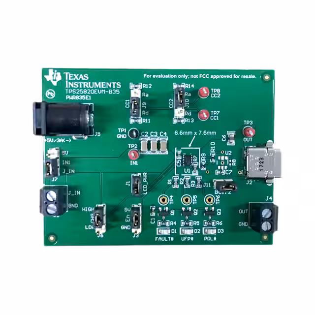 TPS25820EVM-835 Texas Instruments  Cartes et kits d'évaluation et de démonstration